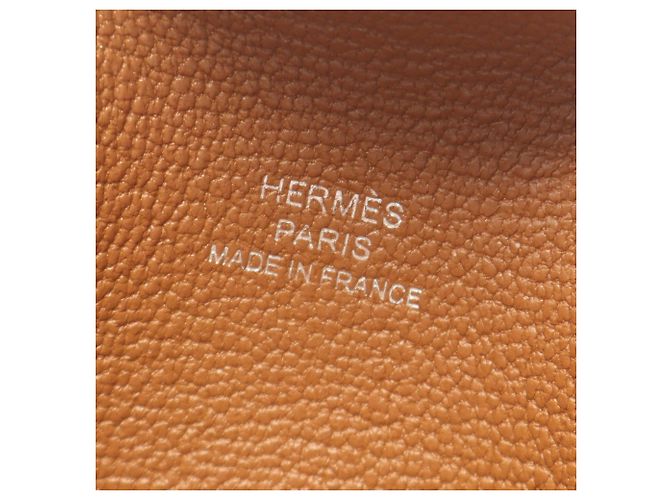 Hermès Tarjetero Iliade Hermes Castaño Dorado - vista 4