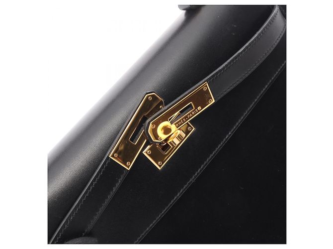Hermès Borsa Hermes Kelly 32 Nero - vista 12