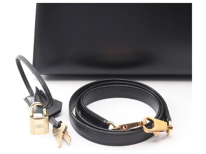 Hermès Borsa Hermes Kelly 32 Nero - vista 6