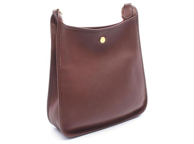 Hermès Borsa a tracolla Hermes Vespa PM Marrone - vista 2