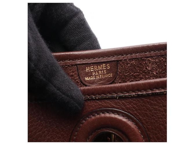 Hermès Borsa a tracolla Hermes Vespa PM Marrone - vista 4