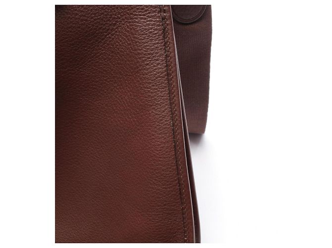 Hermès Borsa a tracolla Hermes Vespa PM Marrone - vista 7