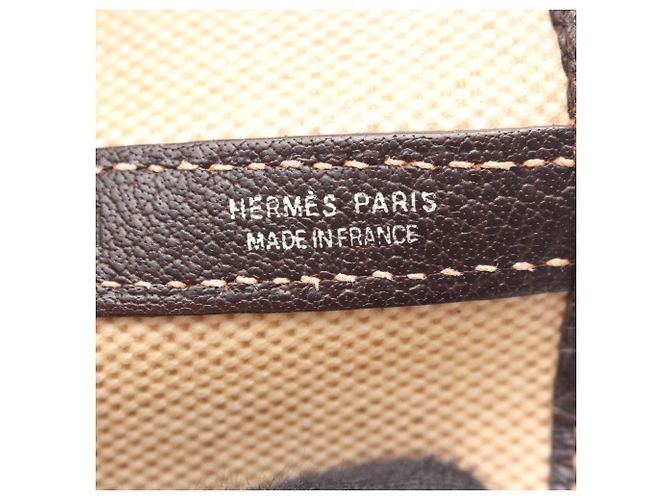Hermès Hermes Garden Party PM Tote Bag Brown Cream - view 4