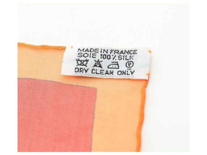 Hermès Sciarpa Hermes Carre 90 Muslin Pythagore Rosso Multicolore - vista 3
