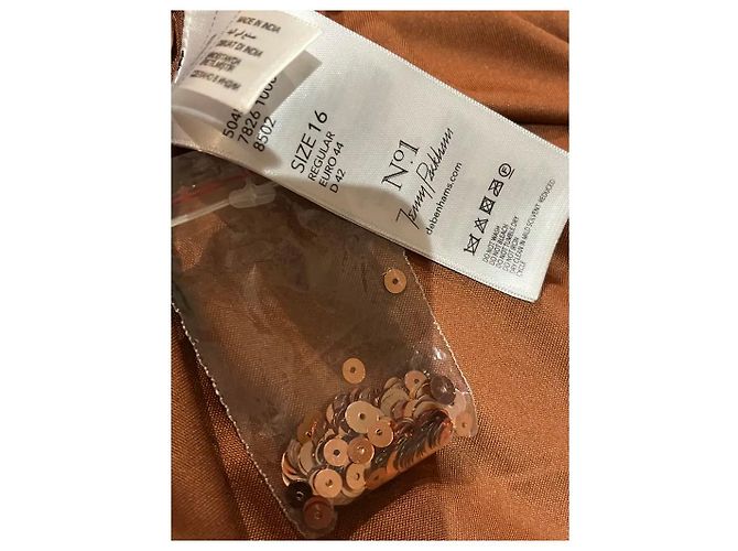 Jenny Packham Pailletten-Maxikleid Abendkleid Golden Bronze - Ansicht 5