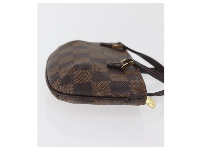Louis Vuitton Manosque Pochette Damier Ebene GM Marrone - vista 3