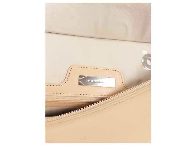 Burberry Borsa Tote Haymarket Check Beige - vista 4