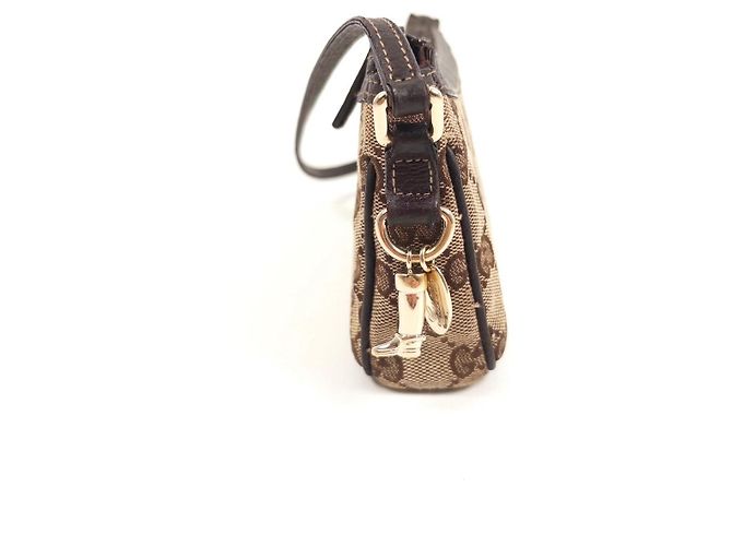 Borsa a tracolla in tela Monogram Gucci Marrone Monogramma - vista 14