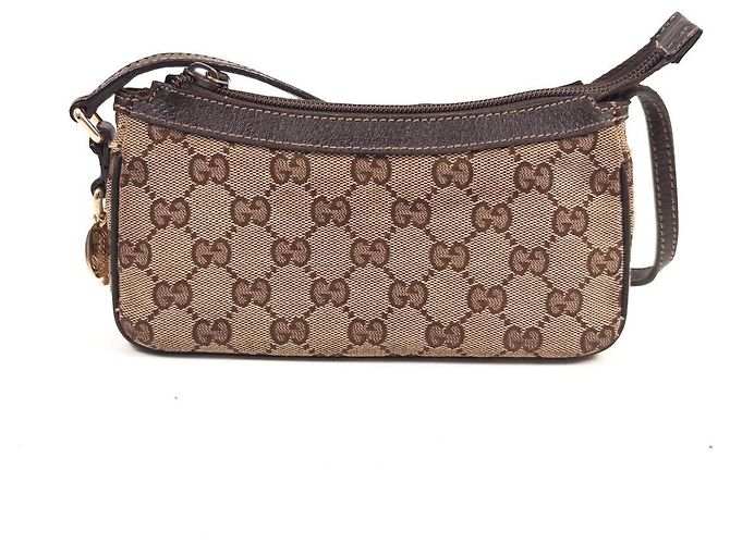 Borsa a tracolla in tela Monogram Gucci Marrone Monogramma - vista 15