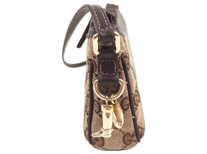 Borsa a tracolla in tela Monogram Gucci Marrone Monogramma - vista 16