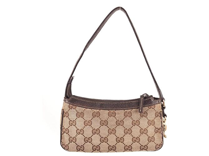 Borsa a tracolla in tela Monogram Gucci Marrone Monogramma - vista 2