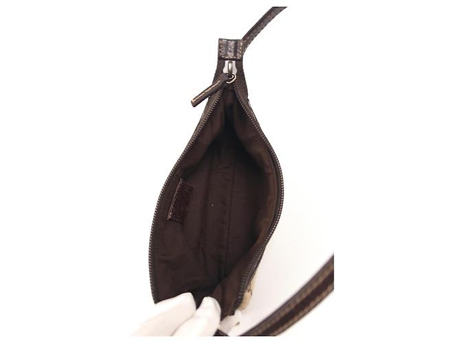 Borsa a tracolla in tela Monogram Gucci Marrone Monogramma - vista 5
