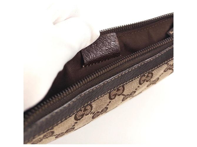 Borsa a tracolla in tela Monogram Gucci Marrone Monogramma - vista 6