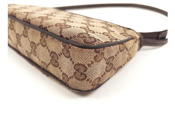 Borsa a tracolla in tela Monogram Gucci Marrone Monogramma - vista 8