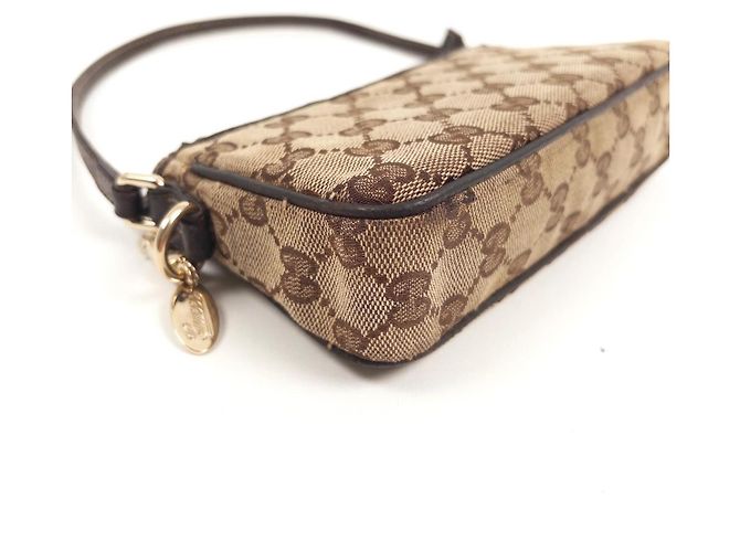 Borsa a tracolla in tela Monogram Gucci Marrone Monogramma - vista 9