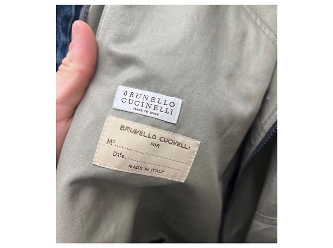 Abrigo con capucha verde Brunello Cucinelli - IT40/S De segunda mano - vista 5
