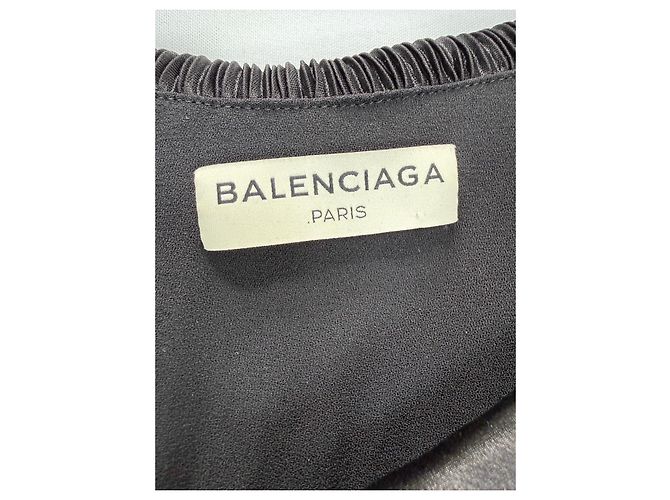 Balenciaga Plissee-Kleid Schwarz - Ansicht 4