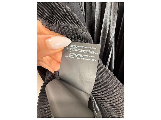 Balenciaga Plissee-Kleid Schwarz - Ansicht 6