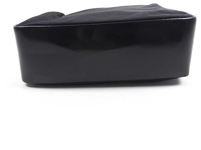 Gucci Borsa a tracolla in nylon con manico in bambù Nero - vista 9
