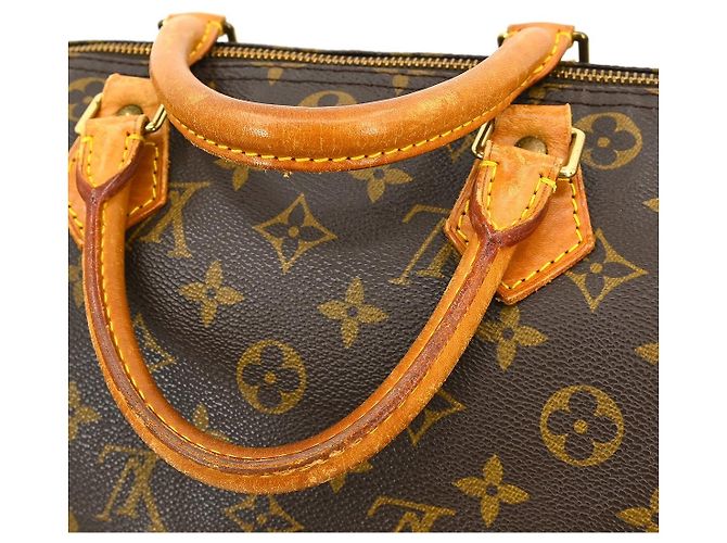 Borsa Louis Vuitton Speedy Monogram Canvas 30 Marrone - vista 3