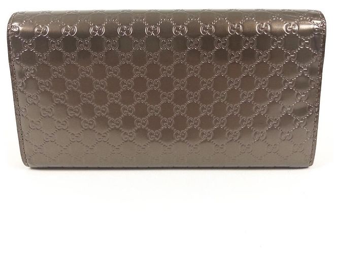 Gucci Cartera Continental Piel Charol GG Supreme Castaño - vista 4