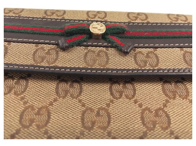 Gucci Cartera GG Supreme Canvas Castaño - vista 2