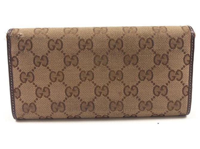 Gucci Cartera GG Supreme Canvas Castaño - vista 3