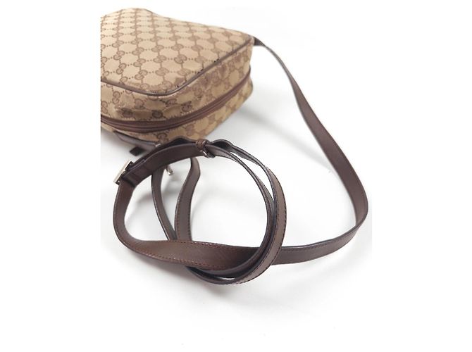 Gucci Borsa a Tracolla in Tela GG Supreme Marrone - vista 4