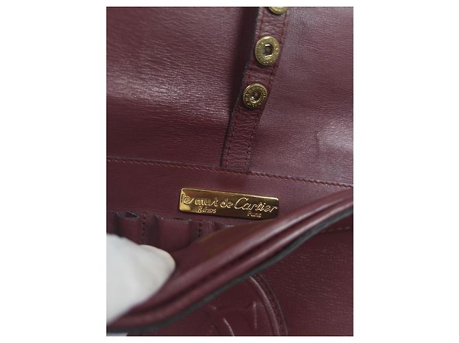Borsa a tracolla Must de Cartier in pelle bordeaux Bordò - vista 2