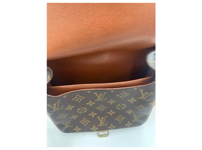Borsa Louis Vuitton Cartouchiere Monogram Canvas MM Marrone - vista 3