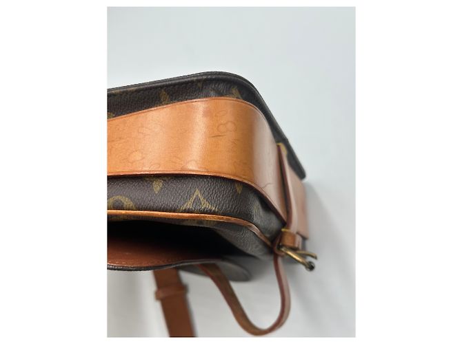 Borsa Louis Vuitton Cartouchiere Monogram Canvas MM Marrone - vista 5