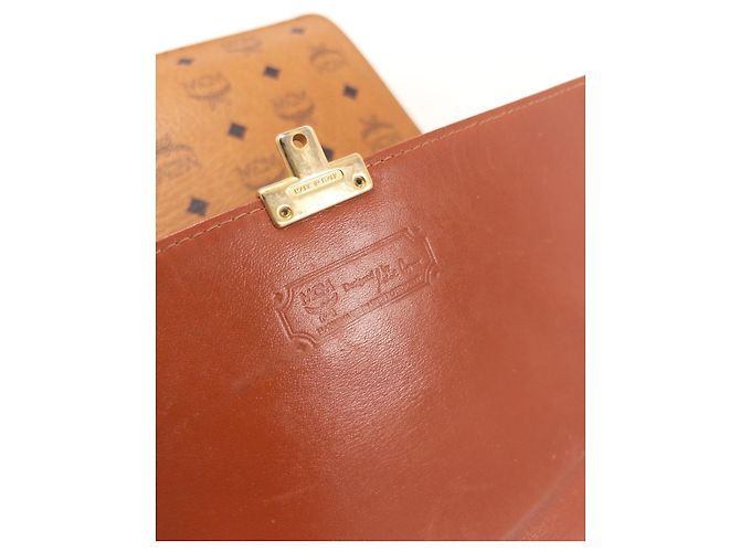 MCM Visetos Dokumentenmappe Beige Orange - Ansicht 2