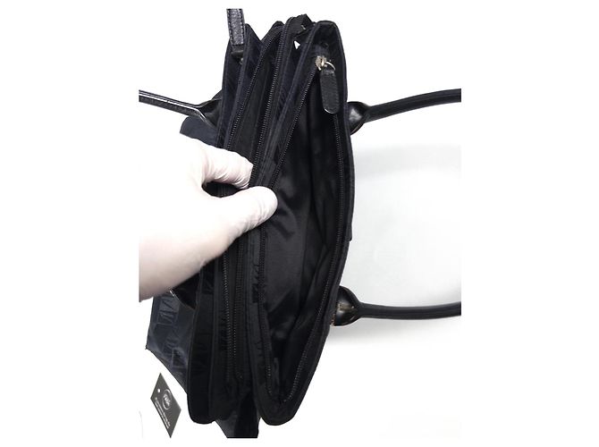 Borsa Tote Monogramma Pierre Balmain Nero - vista 2