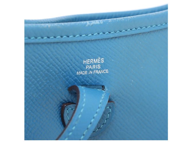 Hermès Borsa Hermes Evelyne Gen III Clemence TGM Argento - vista 7