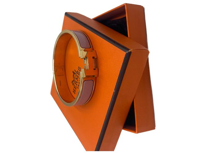 Hermès Pulsera Hermes Clic H en esmalte Extra Wide Blanco - vista 6