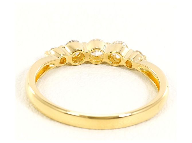 Autre Marque 18K Gelbgold-Ring mit 0,30ct Diamant Golden - Ansicht 3