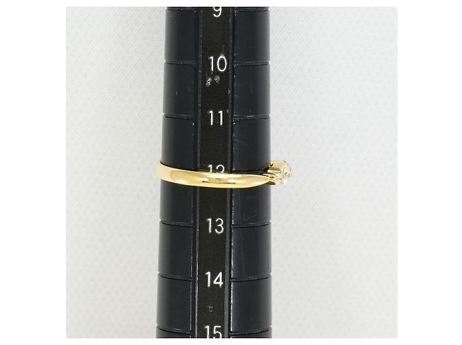 Autre Marque 18K Gelbgold-Ring mit 0,30ct Diamant Golden - Ansicht 6