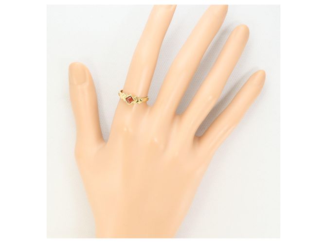 Autre Marque 18K Gelbgold-Ring mit rosa Turmalin Pink Golden - Ansicht 5