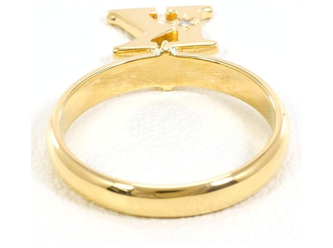 Autre Marque 18K Gelbgold-Ring mit Diamant Golden - Ansicht 3