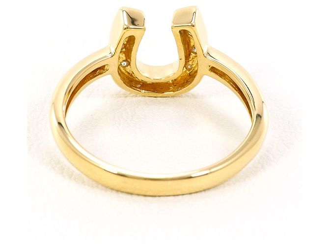 Autre Marque 18K Gelbgold-Ring mit Diamant Golden - Ansicht 3