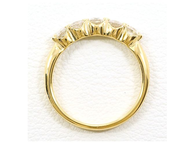 Autre Marque 18K Gelbgold-Ring mit Diamant Golden - Ansicht 2