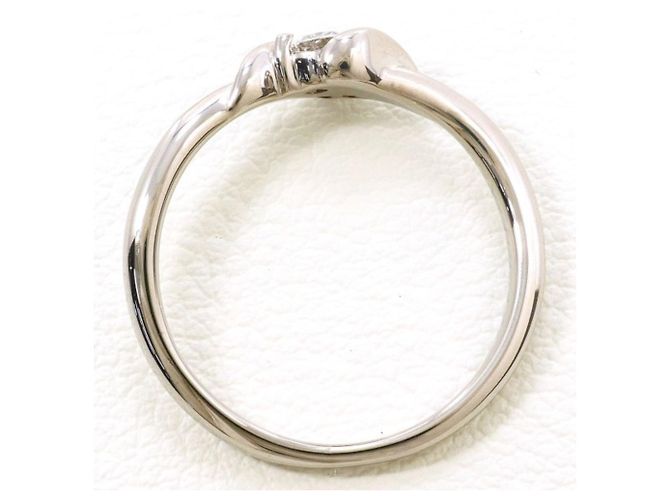 Autre Marque 18K Weißgold-Ring mit Diamant Golden - Ansicht 2