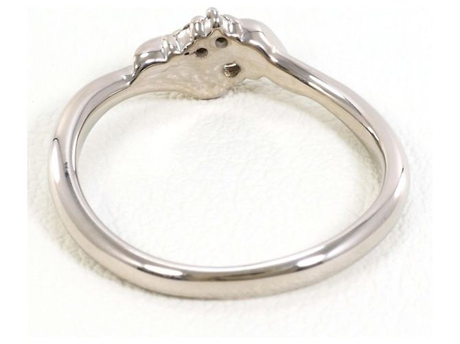 Autre Marque 18K Weißgold-Ring mit Diamant Golden - Ansicht 3