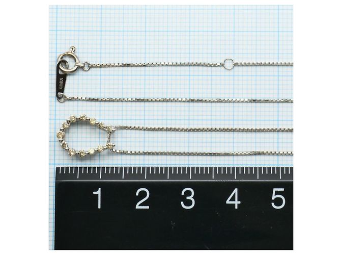 Autre Marque Collana in oro bianco 18K con diamante marrone D'oro - vista 4