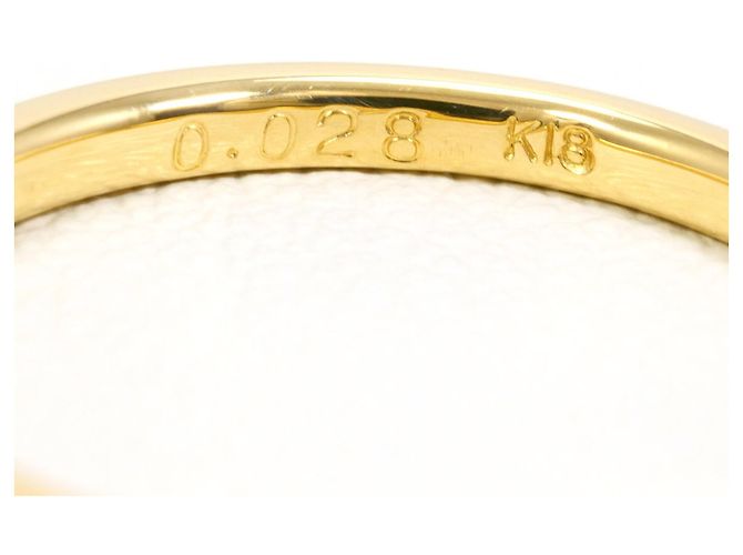 Autre Marque 18K Gelbgold-Ring mit Diamant Golden - Ansicht 4