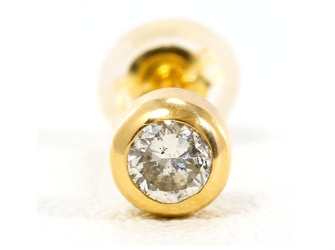 Autre Marque Orecchini a lobo in oro giallo 18K e diamante D'oro - vista 2