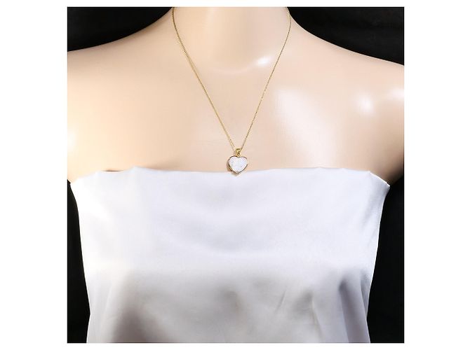Autre Marque Collar de oro amarillo de 18K con camafeo de concha Dorado - vista 5