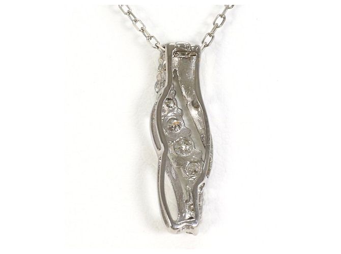 Autre Marque 18K Weißgoldkette mit Diamant Golden - Ansicht 3