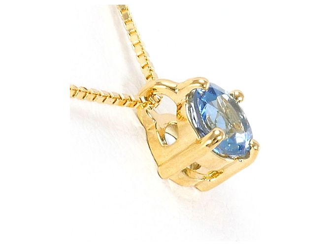 Autre Marque Collana in oro giallo 18K con acquamarina D'oro - vista 2