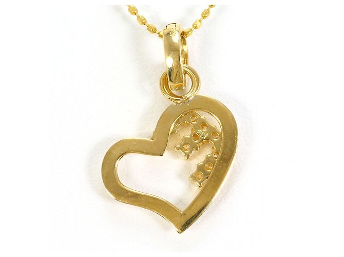 Autre Marque Collana in oro giallo 18K con zircone cubico D'oro - vista 3